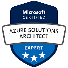 Azure Solutions Architect Expert Microsoft certification badge
