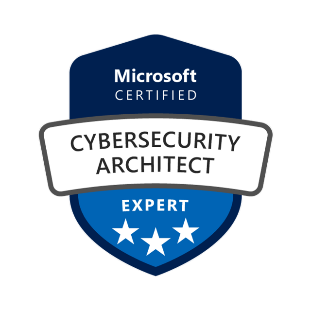 Cybersecurity Architect Expert Microsoft certification badge